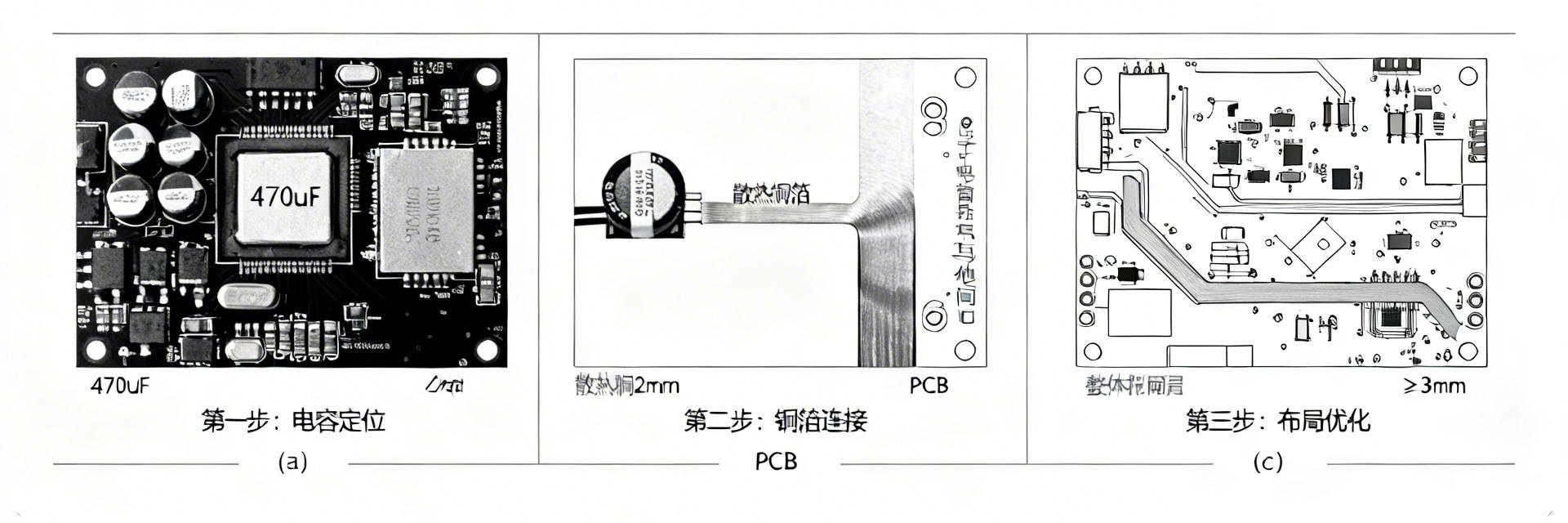 470uF35V电解电容散热PCB布局建议
