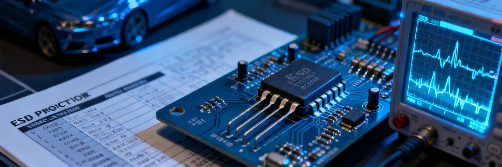 Analyse pratique de la fiche technique MMBZ27VALDBZRQ1 : 5 param&egrave;tres cl&eacute;s d&eacute;terminant le succ&egrave;s de la protection ESD automobile